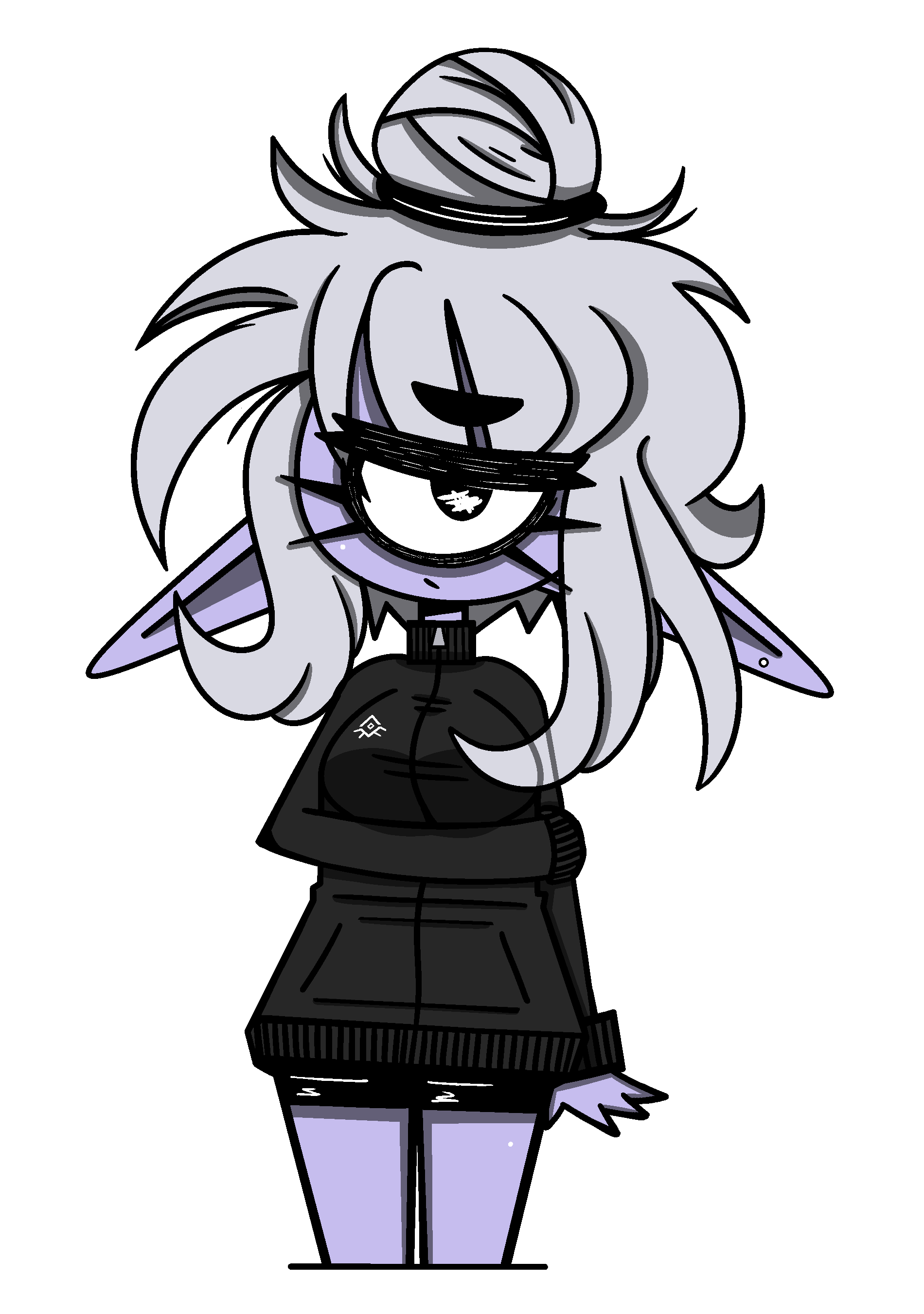 tracksuit and shorts zoey with hair in a bun